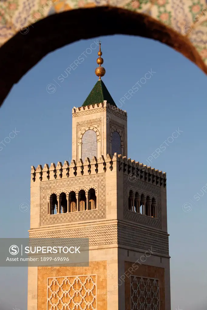 Tunis great mosque (called Ezzitouna Mosque) minaret
