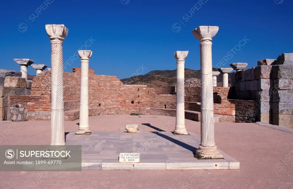 The Tomb of Saint John the Evangelist in the Basilica of Saint John in Ephesus