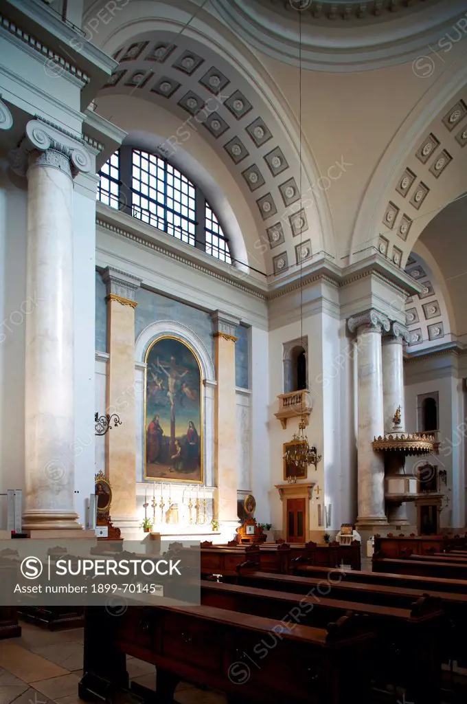 Church of Sant'Antonio Nuovo Taumaturgo in Trieste, by Nobile Pietro, 19th Century, 1828-1849, stone,
