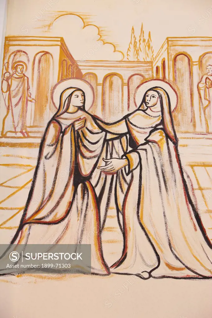 Painting in Lomate cathedral, the Visitation