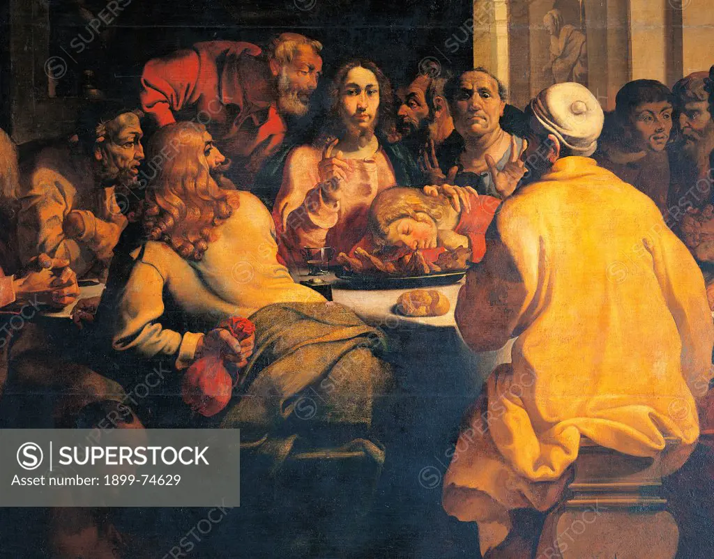 Last Supper, by Roverio Bartolomeo known as il Genovesino,
