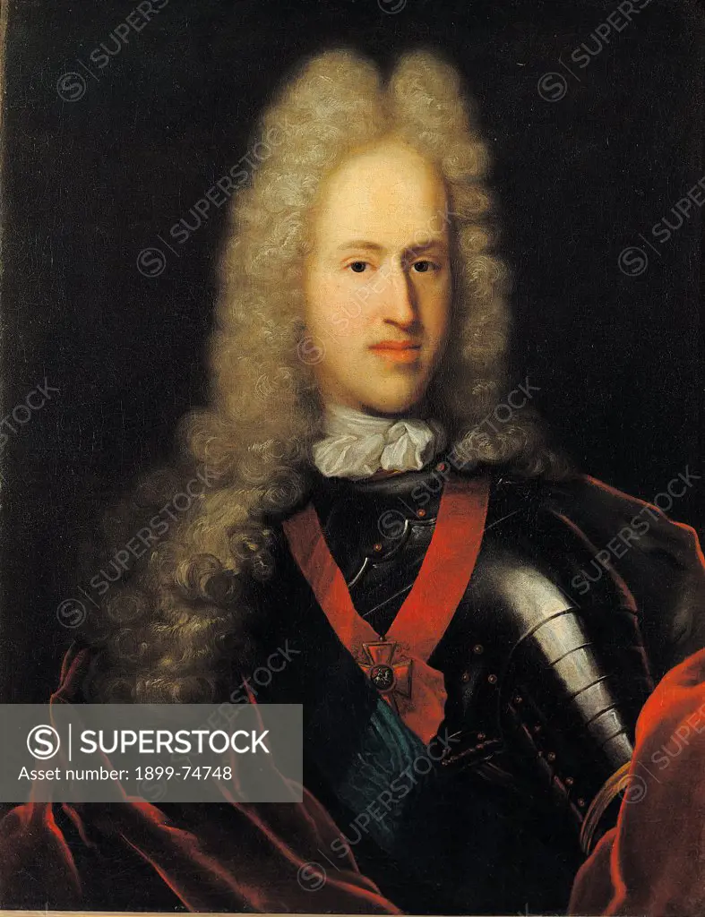 Prince Michail Michajlovic Golicyn the Younger, by Vollevens Johannes the Younger, 18th Century, 1718, oil on canvas, cm 82 x 64