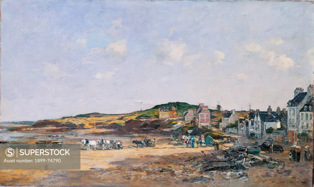 The Harbor of Portrieux, by Boudin Eugne, 19th Century, 1874, oil on canvas,