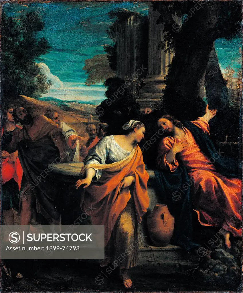 The Samaritan Woman at the Well, by Carracci Annibale, 16th Century, 1590, oil on canvas, cm 76 x 64