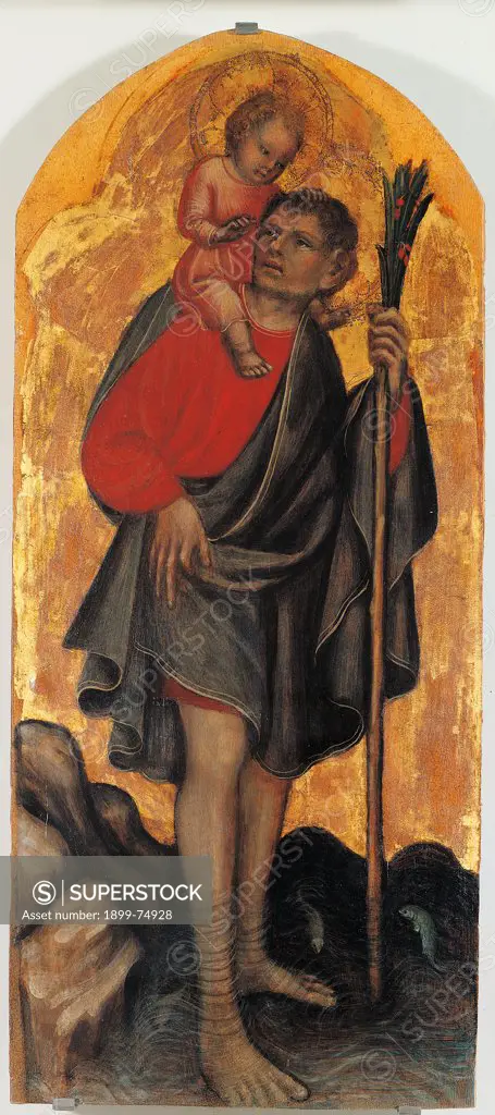 St. Christopher, by Badile Giovanni, 15th Century, board,