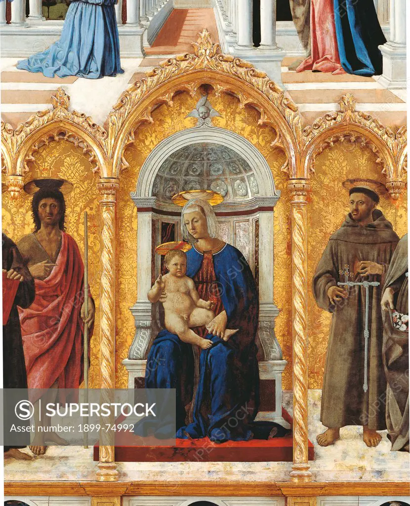 Polyptych of St. Anthony (or of Perugia), by Pietro di Benedetto dei Franceschi known as Piero della Francesca, 15th Century, 1478-1485, oil and tempera, cm 338 x 230