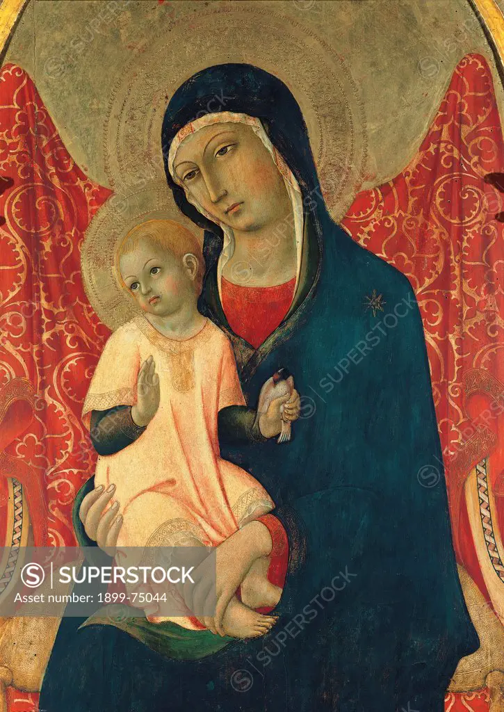 Madonna and Child with Saints, by Sano di Pietro, 15th Century, board,