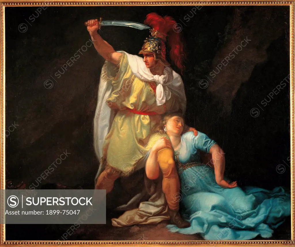 Radamisto Killing Zenobia, by Sabatelli Luigi, 19th Century, 1803, oil on canvas,