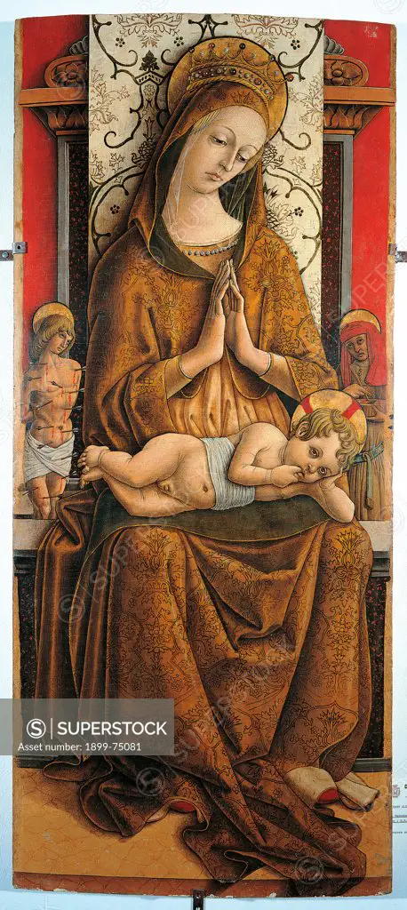 Madonna and Child, by Alemanno Pietro, 15th Century, board,