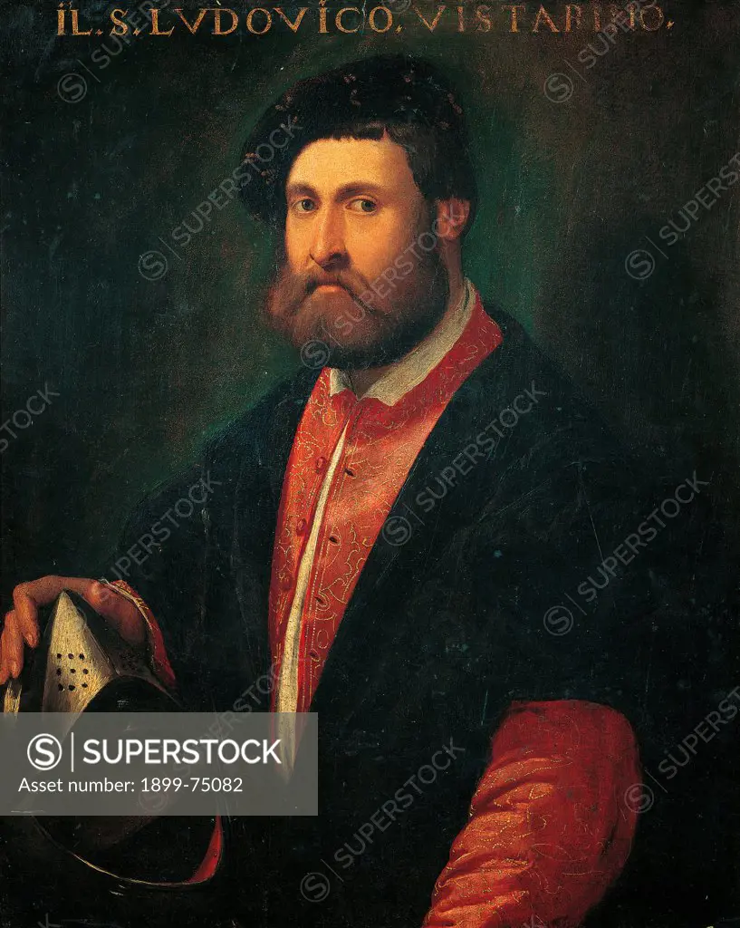 Portrait of commander Ludovico Vistarini, by Piazza Calisto, 16th Century, board,