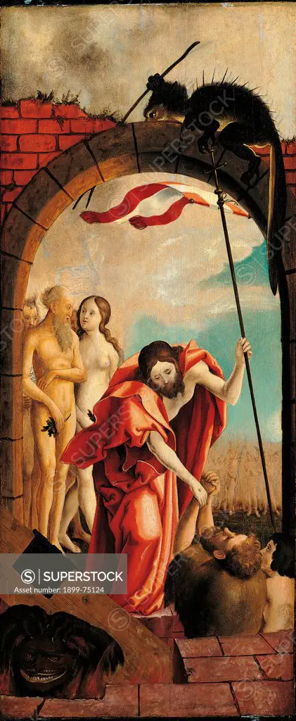 Christ in Limbo, by Maler Hans, 1520-1521 Century, board,