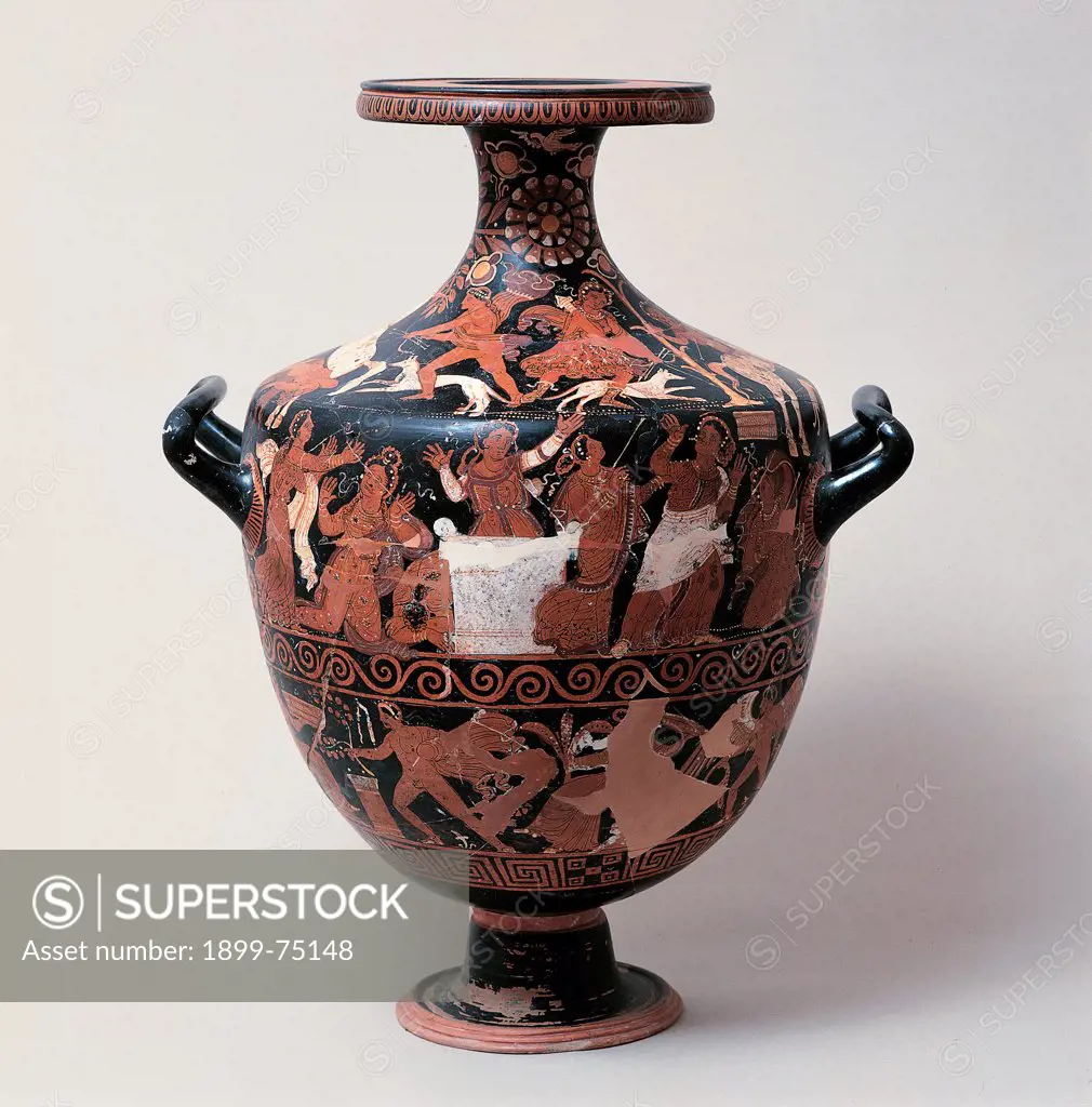 Hydria by painter from Arpi, III Century, ceramic,