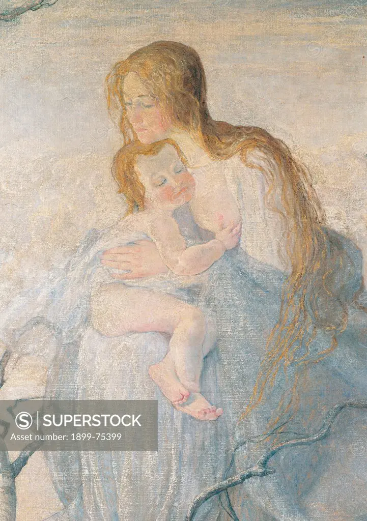 The Angel of Life (L'angelo della vita), by Giovanni Segantini, 1894, 19th Century, oil on canvas, 276 x 212 cm