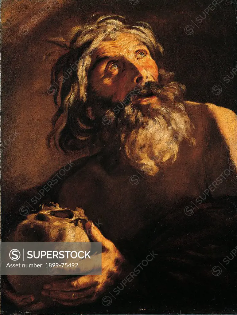 Saint Jerome (San Gerolamo), by Giovanni Serodine, 1620 - 1630, 17th Century, oil on canvas
