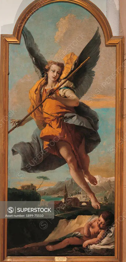 Guardian Angel (L'Angelo custode), by Giambattista Tiepolo, oli on canvas, 232 x 99 cm