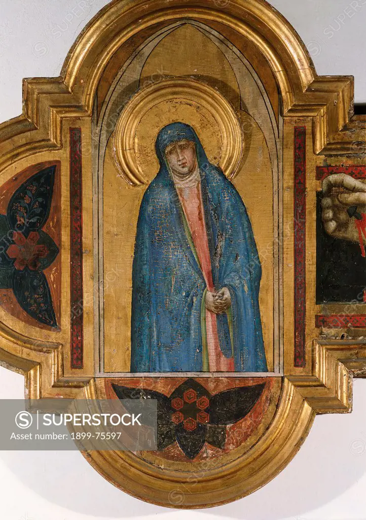 Crucifix (Crocifisso), by Florentine artist, 1350-1400, 14th Century, tempera on board, 480 x 420 cm