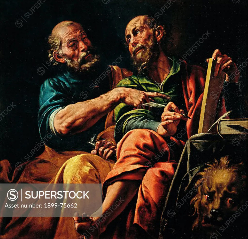 The saints Peter and Mark (I Santi Pietro e Marco), by Antonio d'Enrico (Errico), known as Tanzio da Varallo, 17th Century, oil on canvas