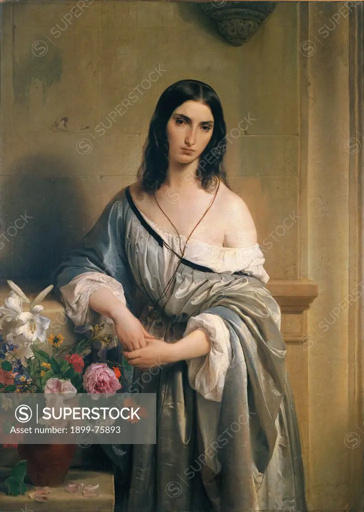 Melancholy (Malinconia), by Francesco Hayez, 1840-1841, 19th Century, oil on canvas, 135 x 98 cm