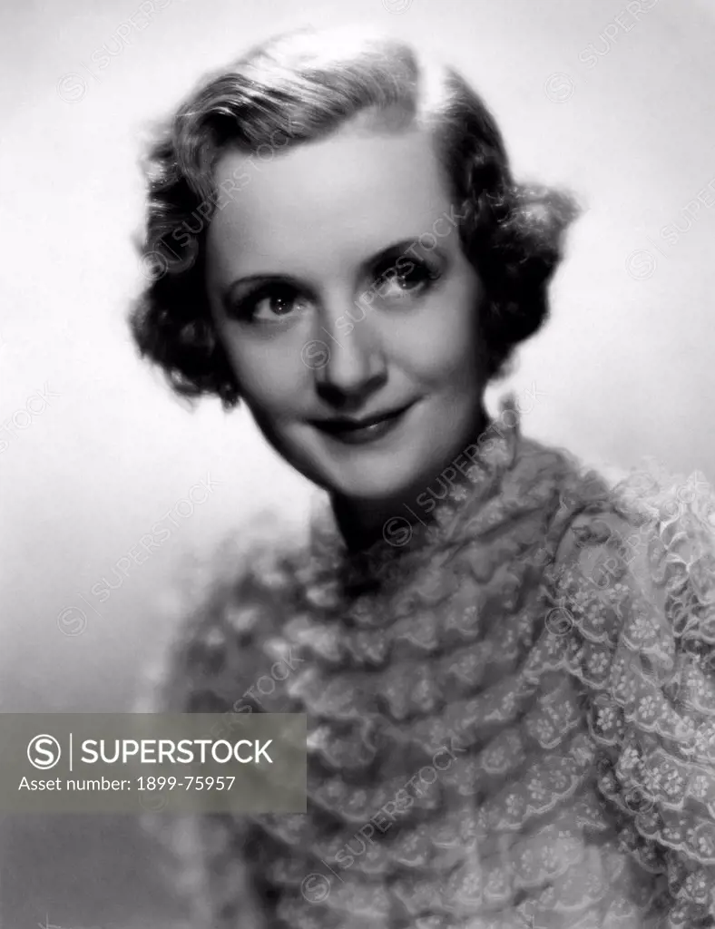 American actress Billie Burke (Mary William Ethelbert Appleton Burke) acting in the film Only Yesterday. 1933. Only Yesterday, 1933, directed by John M. Stahl, USA, drama, with Billie Burke