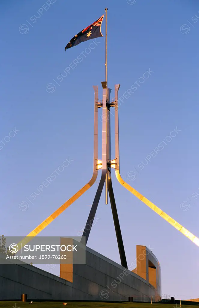 Parliament House flagpole, Canberra, Australian Capital Territory, Australia