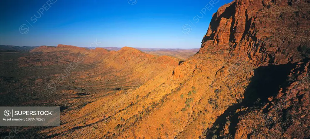 Aerial, East MacDonnell Ranges near Alice Springs, Northern Territory, Australia