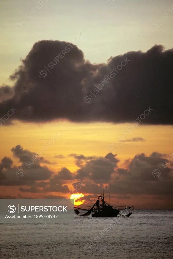 Prawn trawler off Masig,Yorke, Island Central Torres Strait Islands, Queensland, Australia