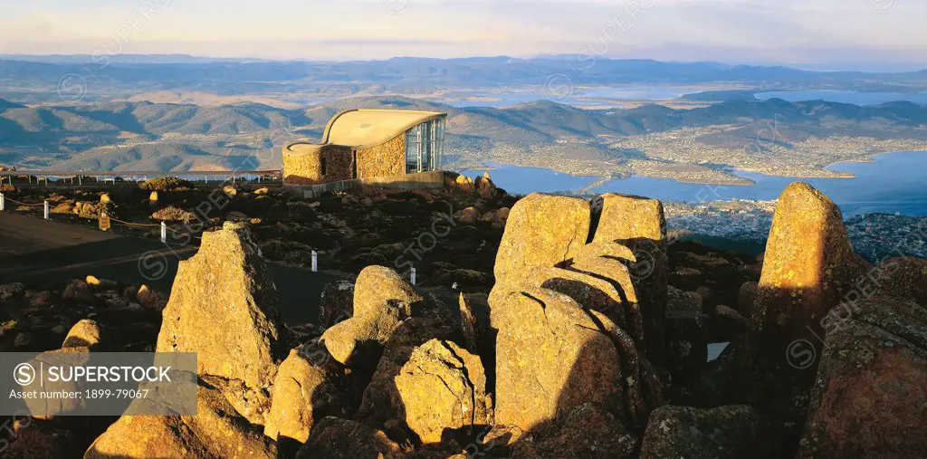 Hobart from the Pinnacle, Mount Wellington, Tasmania, Australia