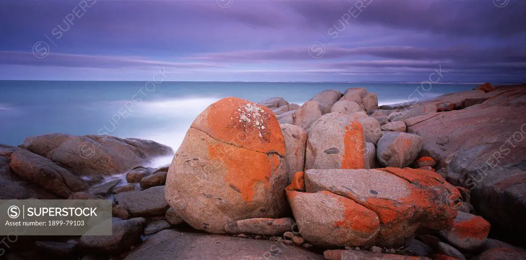 Granite Point in the evening, Bridport, Tasmania, Australia