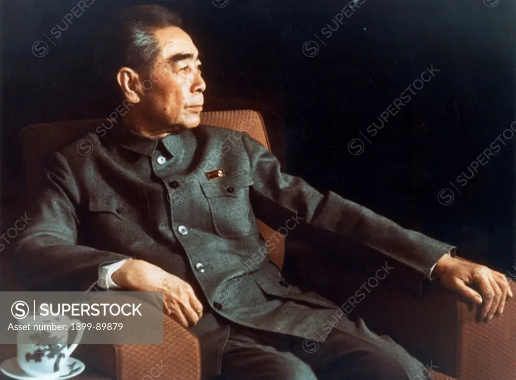 Portrait of Chinese Premier Zhou Enlai taken in 1973, when he had cancer.