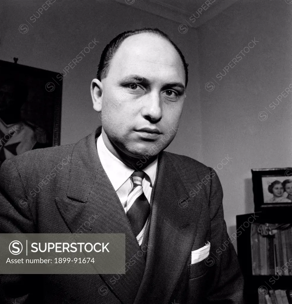 Portrait of Italian deputy and lawyer Danilo De' Cocci. 1950
