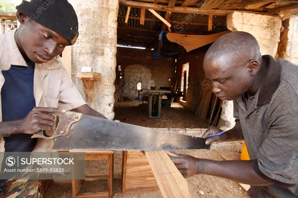 Lansana Sane started a carpentry business with a CFA 200,000 loan he received from Asacase in 2004, Senegal,12/15/2008