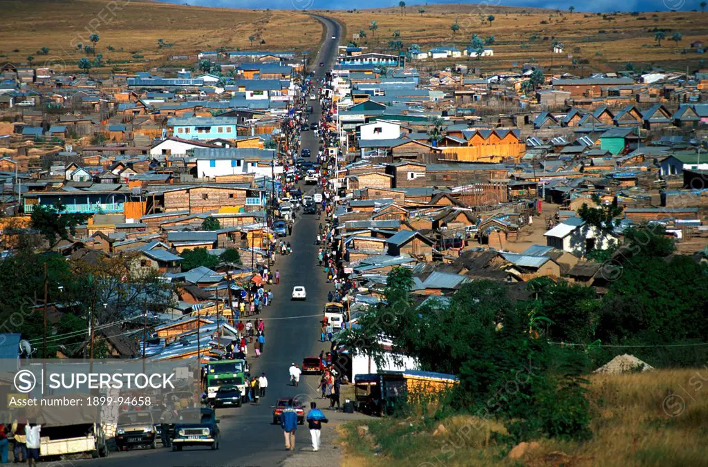 Ilakaka town, Ilakaka, Madagascar.,06/17/2004
