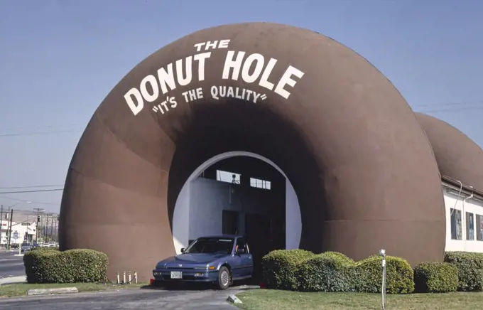 1990s America -  The Donut Hole, La Puente, California 1991. 