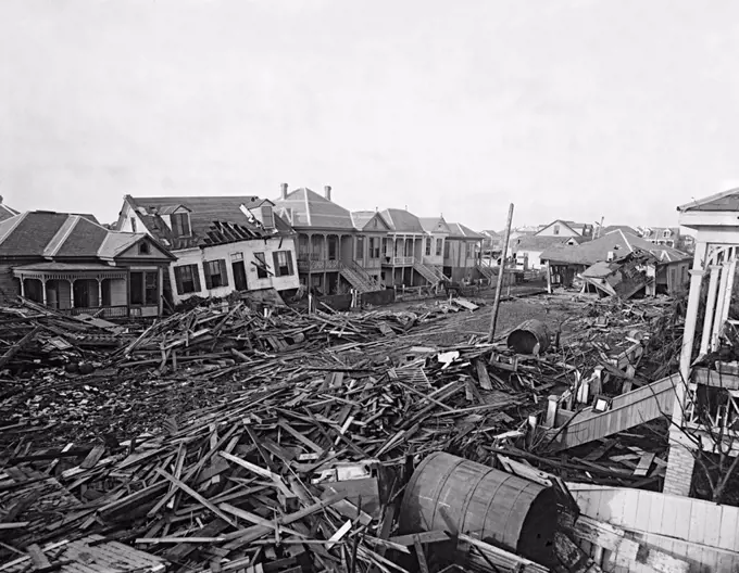 The Hurricane of 1900 made landfall on September 8, 1900, in the city of Galveston, Texas, in the United States. It had estimated winds of 145 miles per hour (233 km/h) at landfall, making it a Category 4 storm on the Saffir-Simpson Hurricane Scale. It was the deadliest hurricane in US history. The hurricane caused great loss of life with the estimated death toll between 6,000 and 12,000 individuals; the number most cited in official reports is 8,000, giving the storm the third-highest number of deaths or injuries of any Atlantic hurricane, after the Great Hurricane of 1780 and 1998's Hurricane Mitch. The Galveston Hurricane of 1900 is the deadliest natural disaster ever to strike the United States. The hurricane occurred before the practice of assigning official code names to tropical storms was instituted, and thus it is commonly referred to under a variety of descriptive names. Typical names for the storm include the Galveston Hurricane of 1900, the Great Galveston Hurricane, and, e