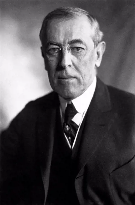 Thomas Woodrow Wilson (December 28, 1856 - February 3, 1924) was the 28th President of the United States from 1913 to 1921 and leader of the Progressive Movement. A Southerner with a PhD in political science, he served as President of Princeton University from 1902 to 1910. He was Governor of New Jersey from 1911 to 1913, and led his Democratic Party to win control of both the White House and Congress in 1912. A devoted Presbyterian, Wilson infused a profound sense of moralism into his internationalism, now referred to as 'Wilsonian'a contentious position in American foreign policy which obligates the United States to promote global democracy. For his sponsorship of the League of Nations, Wilson was awarded the 1919 Nobel Peace Prize.