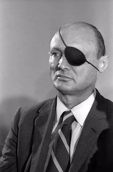 Moshe Dayan (20 May 1915 - 16 October 1981) was an Israeli military leader and politician. He was the second child born on the first kibbutz, but he moved with his family in 1921, and he grew up on a moshav (Israeli village or settlement). As commander of the Jerusalem front in Israel's War of Independence, Chief of staff of the Israel Defense Forces (1953-58) during the 1956 Suez Crisis, but mainly as Defense Minister during the Six-Day War, he became a fighting symbol of the new state of Israel. After being blamed for the army's lack of preparation before the outbreak of the 1973 Yom Kippur War, and for his failure of nerve during the war, he left the military and joined politics. As Foreign Minister Dayan played an important part in negotiating the peace treaty between Egypt and Israel.