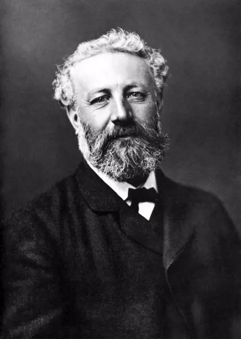 Jules Gabriel Verne (8 February 1828 - 24 March 1905) was a French novelist, poet, and playwright best known for his adventure novels and his profound influence on the literary genre of science fiction. Verne was born to bourgeois parents in the seaport of Nantes, where he was trained to follow in his father's footsteps as a lawyer, but quit the profession early in life to write for magazines and the stage. His collaboration with the publisher Pierre-Jules Hetzel led to the creation of the Voyages Extraordinaires, a widely popular series of scrupulously researched adventure novels including Journey to the Center of the Earth, Twenty Thousand Leagues Under the Sea, and Around the World in Eighty Days.