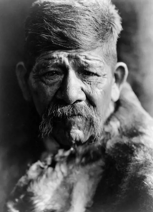 Edward S. Curtis Native American Indians - A Chief--Chukchansi Yokuts ca. 1924. 
