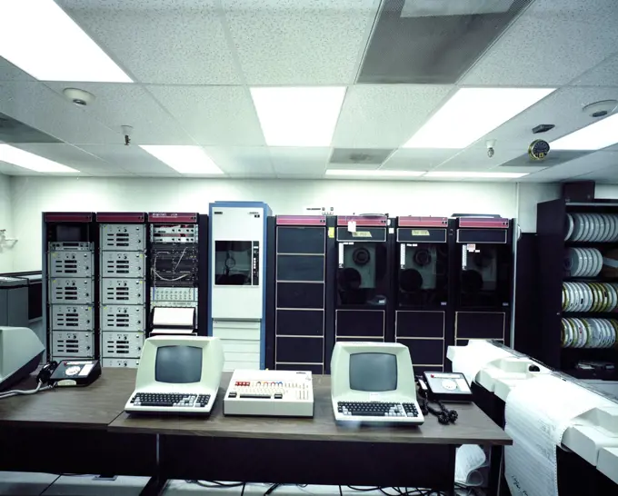SANDIA COMPUTER ROOM Feb 1982 Computer room. 