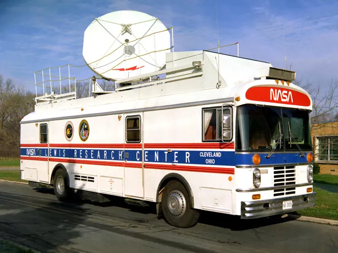 This vehicle served as a mobile terminal for the Communications Technology Satellite. The Communications Technology Satellite was an experimental communications satellite launched in January 1976 by the National Aeronautics and Space Administration (NASA) and the Canadian Department of Communications. 