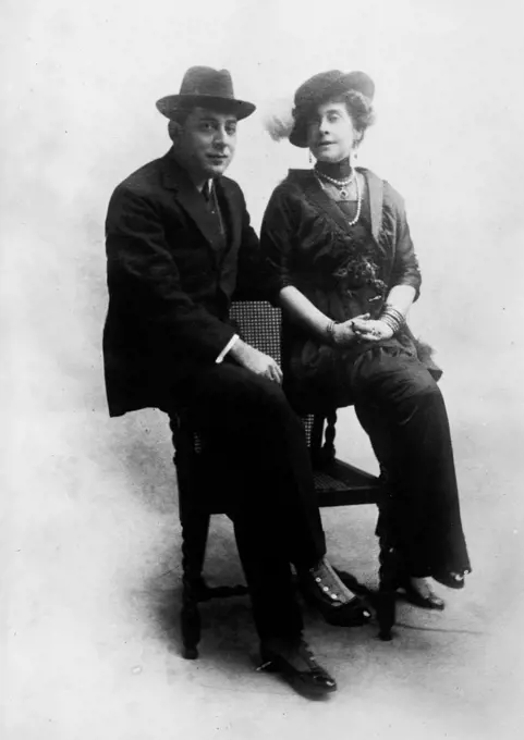 Prince Alex. Miskinoff i.e., Mishkinoff & Mrs. Aimee Gouraud ca. 1910-1915. 