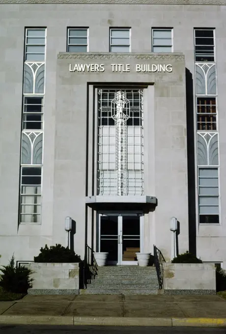 1990s America -  Lawyer's Title Building, Oklahoma City, Oklahoma 1993. 