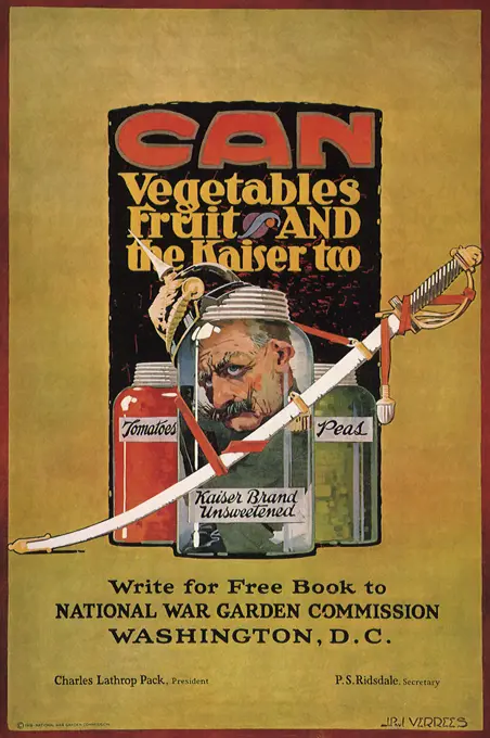 Can Vegetebles, Fruit, and the Kaiser too. 