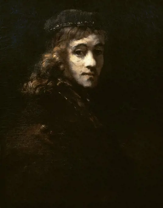 Rembrandt. Harmenszoon van Rijn or Rhijn (Leiden, 1606-Amsterdam, 1669). Portrait of Titus van Rijn (son of Rembrandt), c.1662. Louvre Museum. Paris, France.