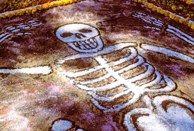 Mexico, Oaxaca. Day Of The Dead, Skeleton Figure.