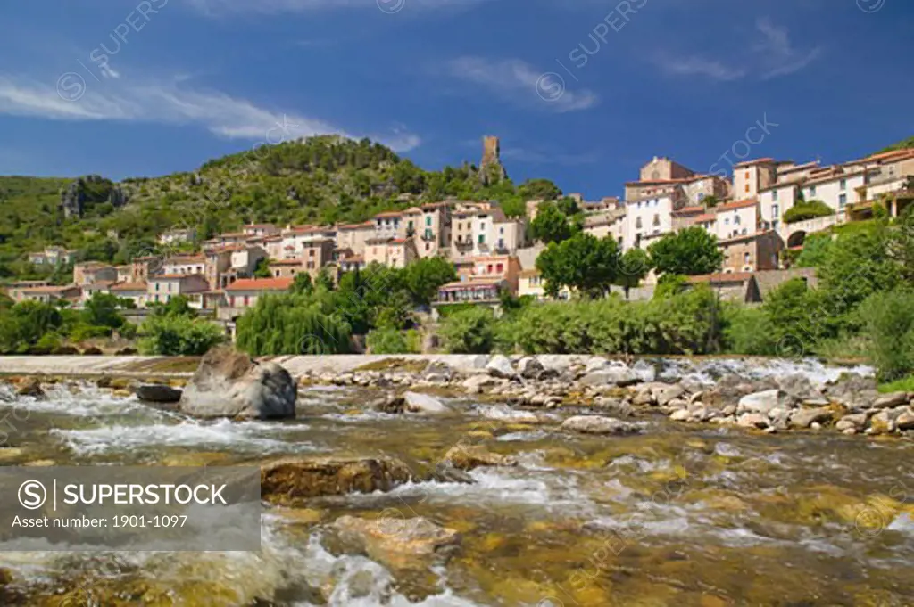 Roquebrun River Orb Herault Languedoc-Roussillon France