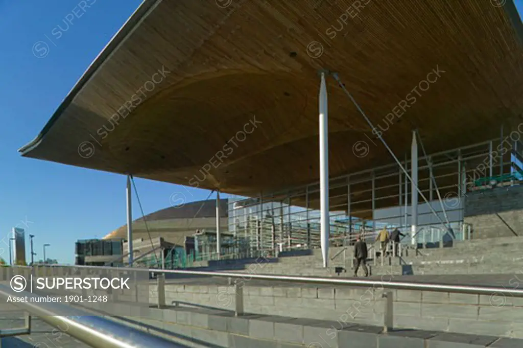 Welsh National Assembly building   the senedd  Cardiff Bay  Cardiff  Wales