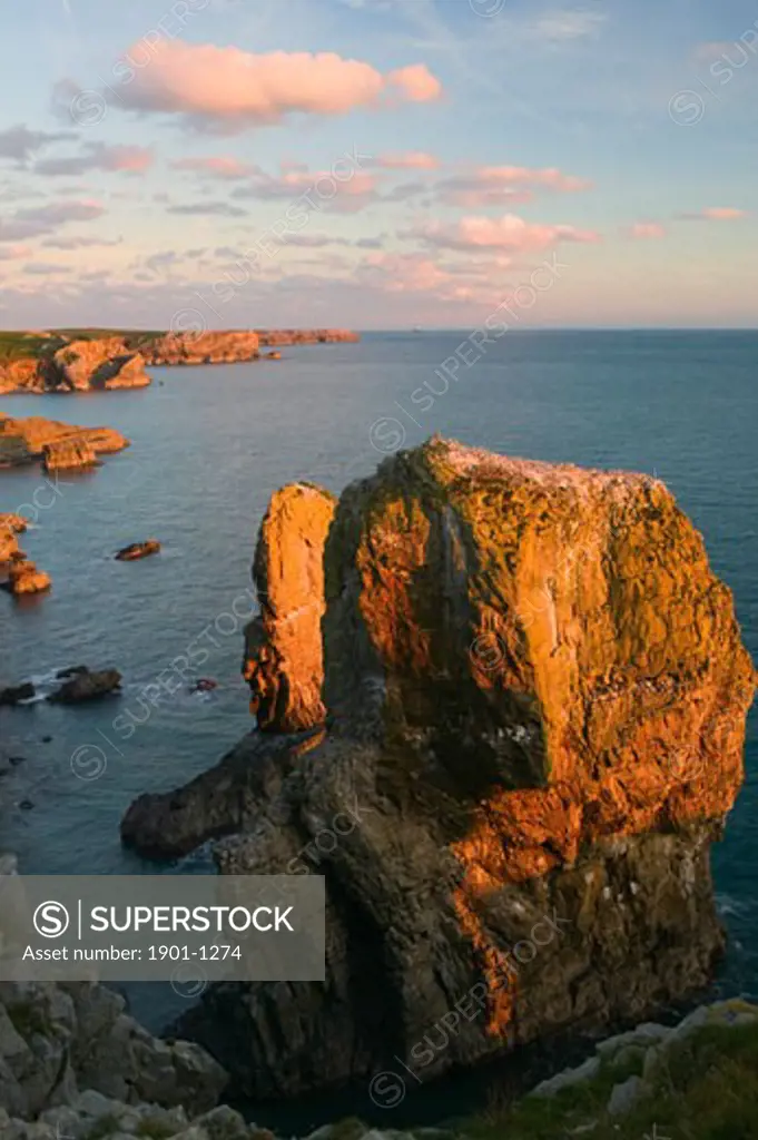 Stack Rocks St Govans Headland Pembroke Pembrokeshire Wales