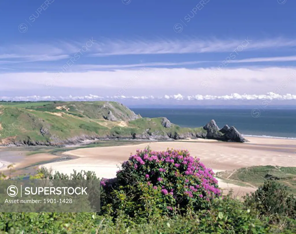Three Cliffs Bay Gower Swansea Wales