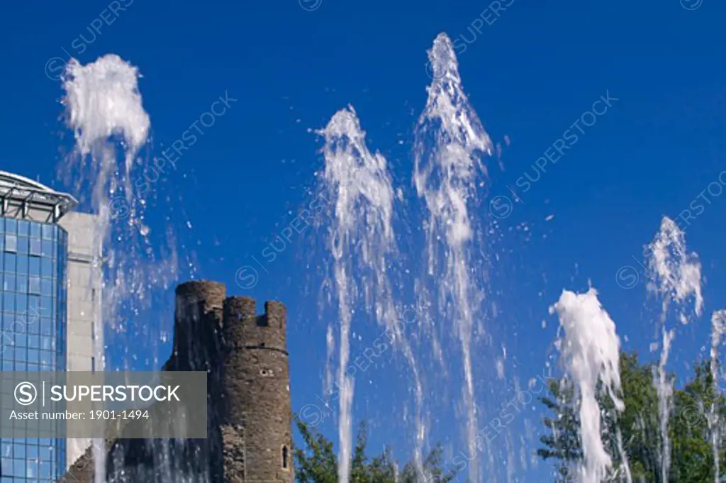 Castle Square  Fountains Swansea Wales